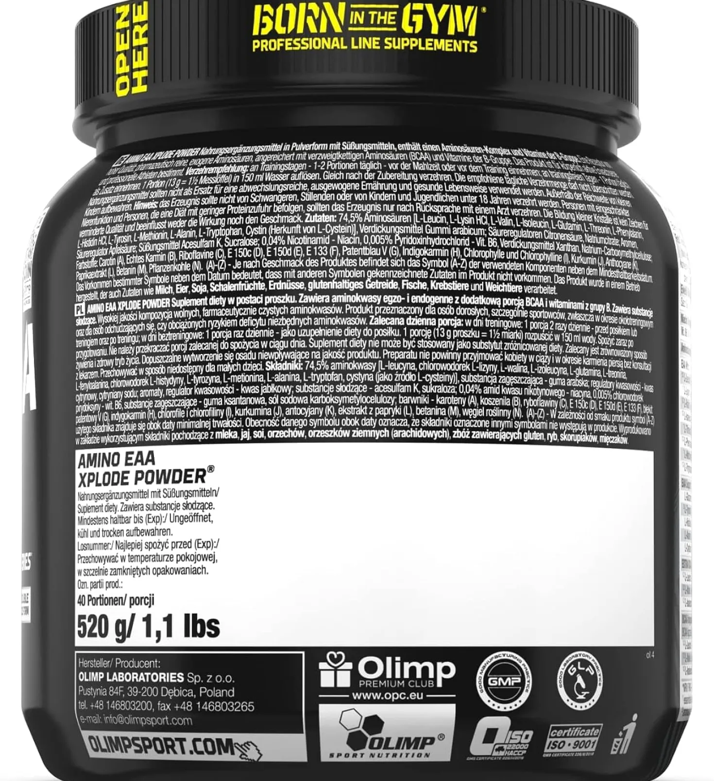 Amino EAA Xplode (520g)