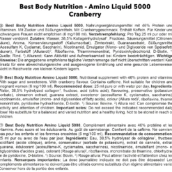 Amino Liquid 5000 Cranberry (1000ml)
