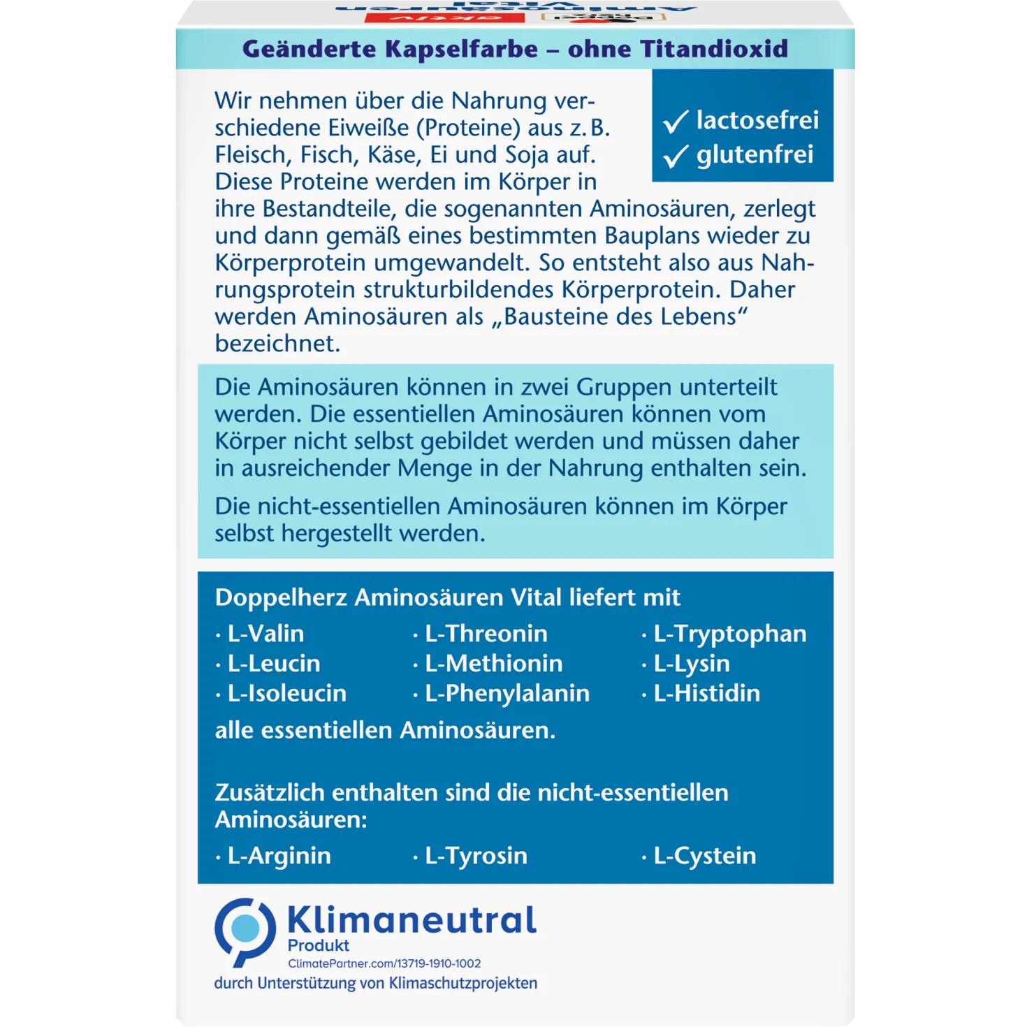 Aminosäuren Vital (30 Kapseln)