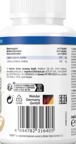 Arginine + Ornithine 4.000 (180 Kapseln)