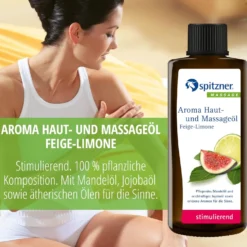 Aroma Haut- und Massageöl Feige-Limone (190ml)