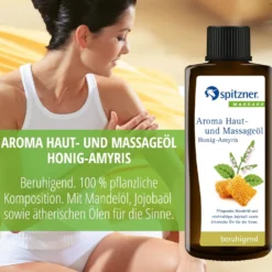 Aroma Haut- und Massageöl Honig-Amyris (190ml)