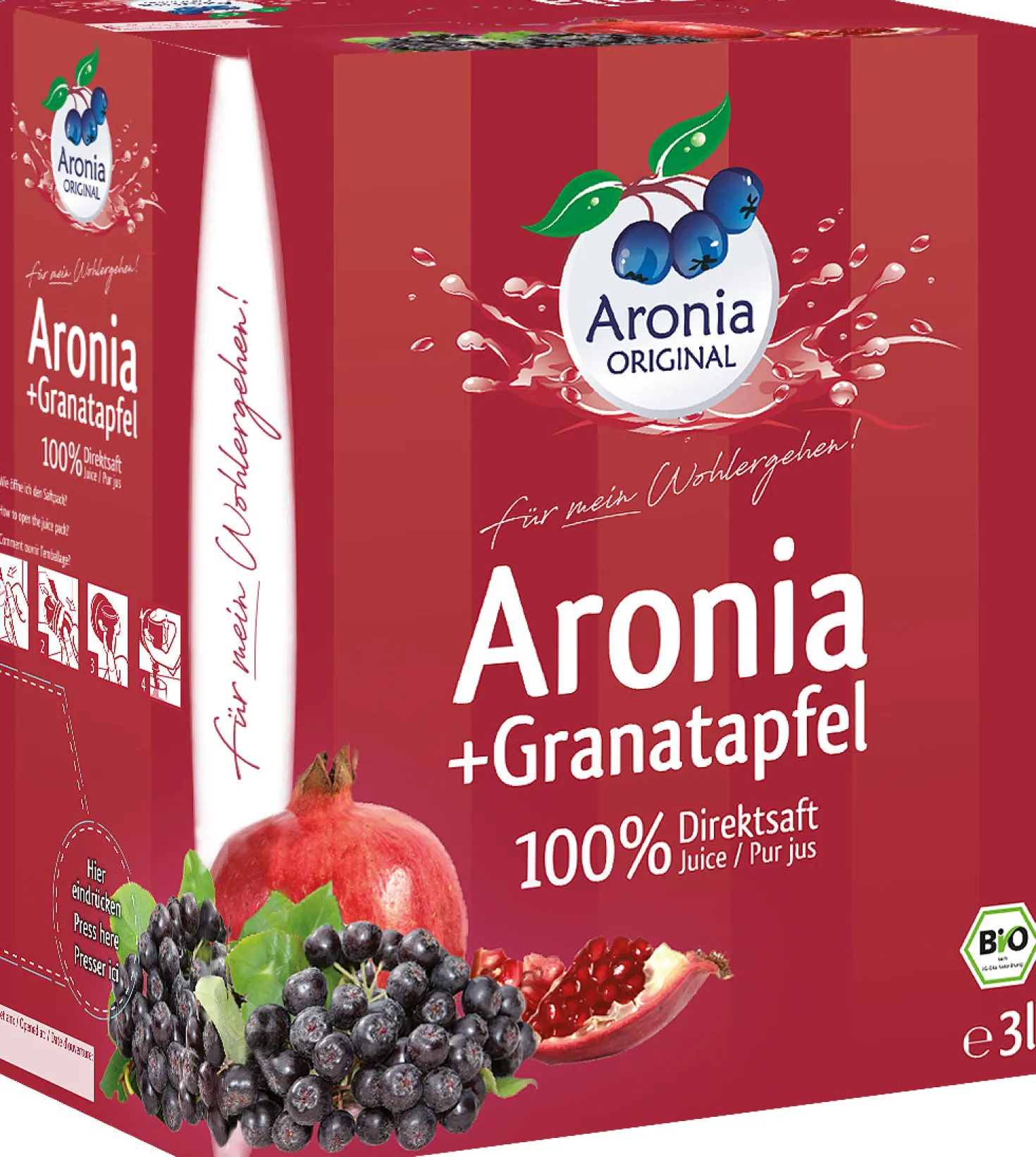 Aronia-Granatapfelsaft 100% Direktsaft bio (3000ml)