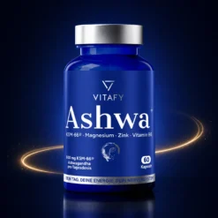 Ashwa+ Ashwagandha KSM-66® mit Magnesium, Zink & Vitamin B6 (60 Kapseln)