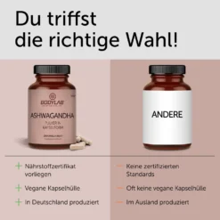 Ashwagandha Pulver in Kapselform (150 Kapseln)