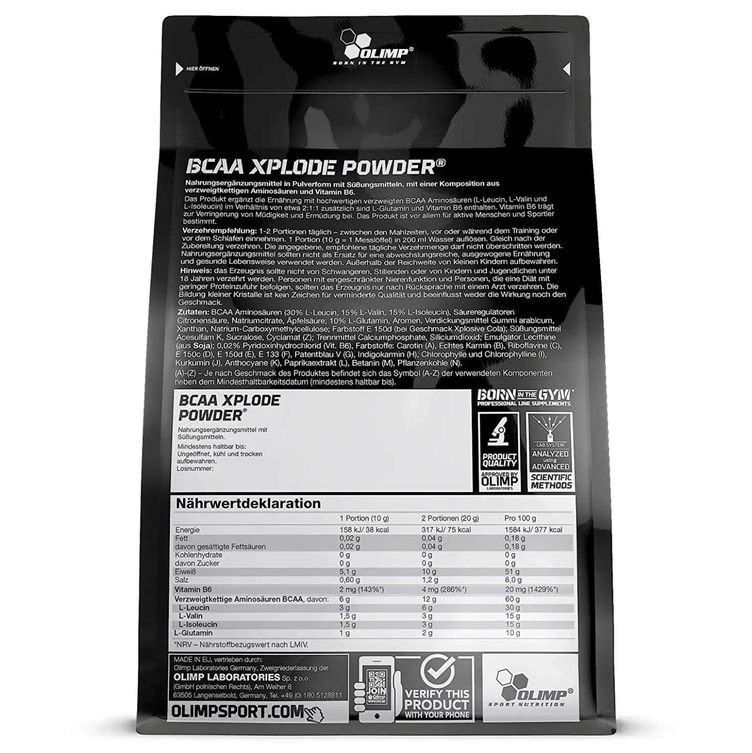 BCAA Xplode Powder (1000g)