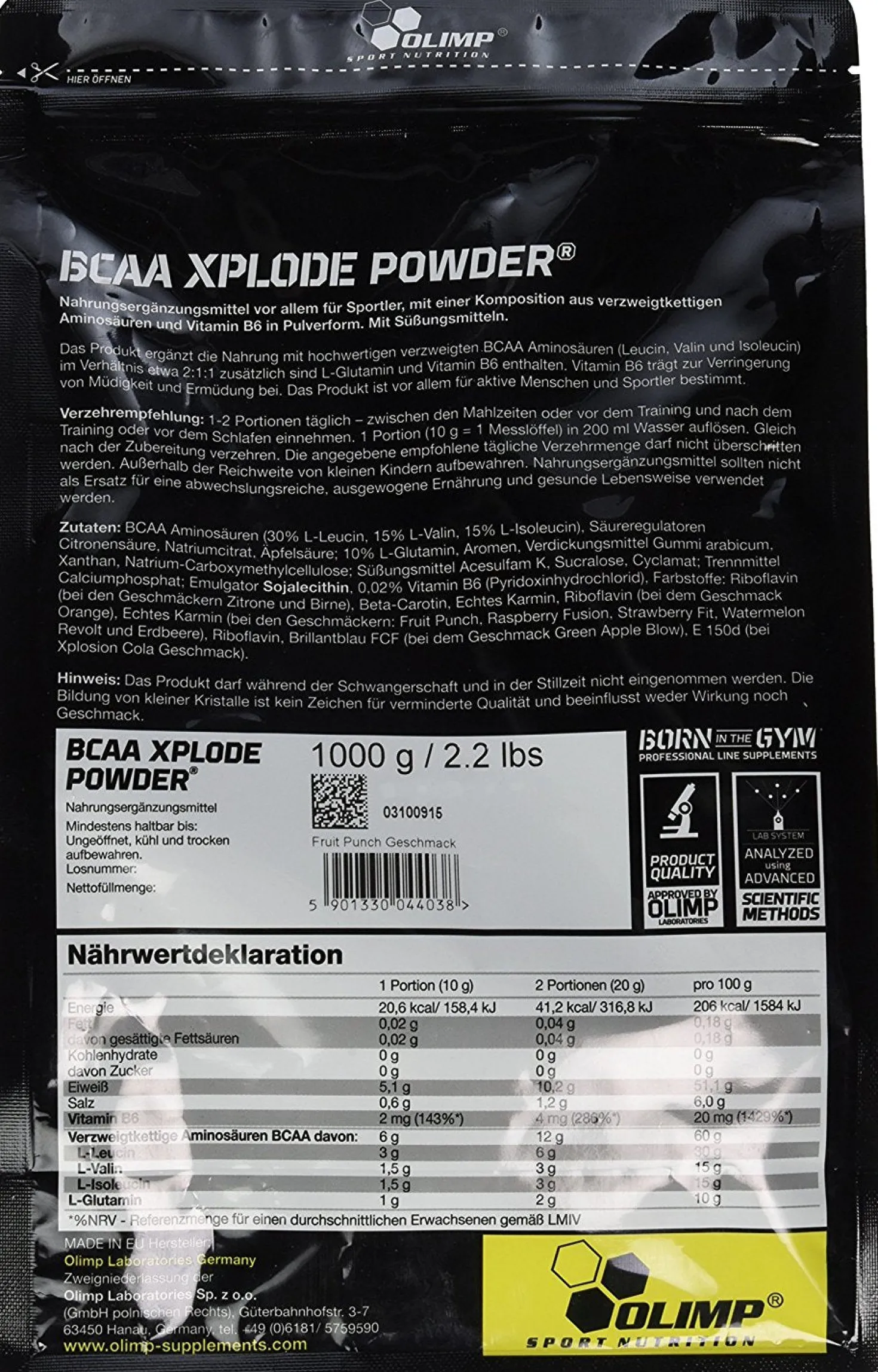 BCAA Xplode Powder (1000g)