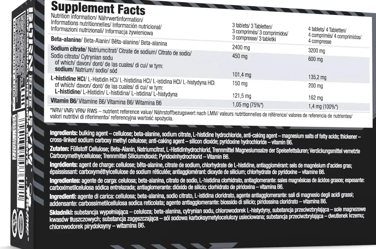 Beta Alanine Carno Rush Mega Tabs (80 Tabletten)