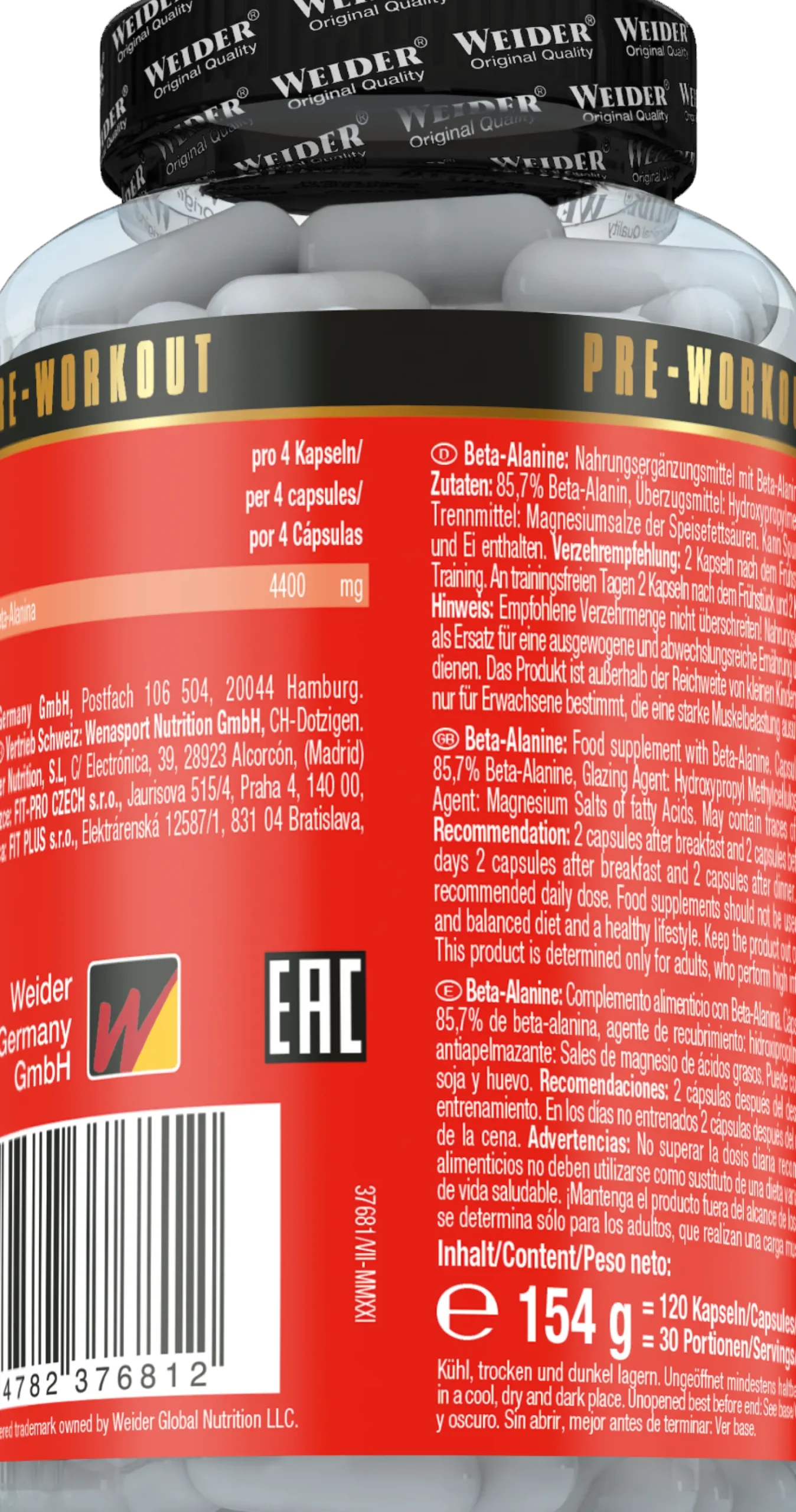 Beta Alanine (120 Kapseln)