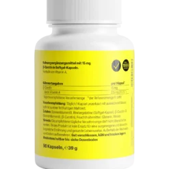 Beta Carotin Natural 15 mg (90 Kapseln)
