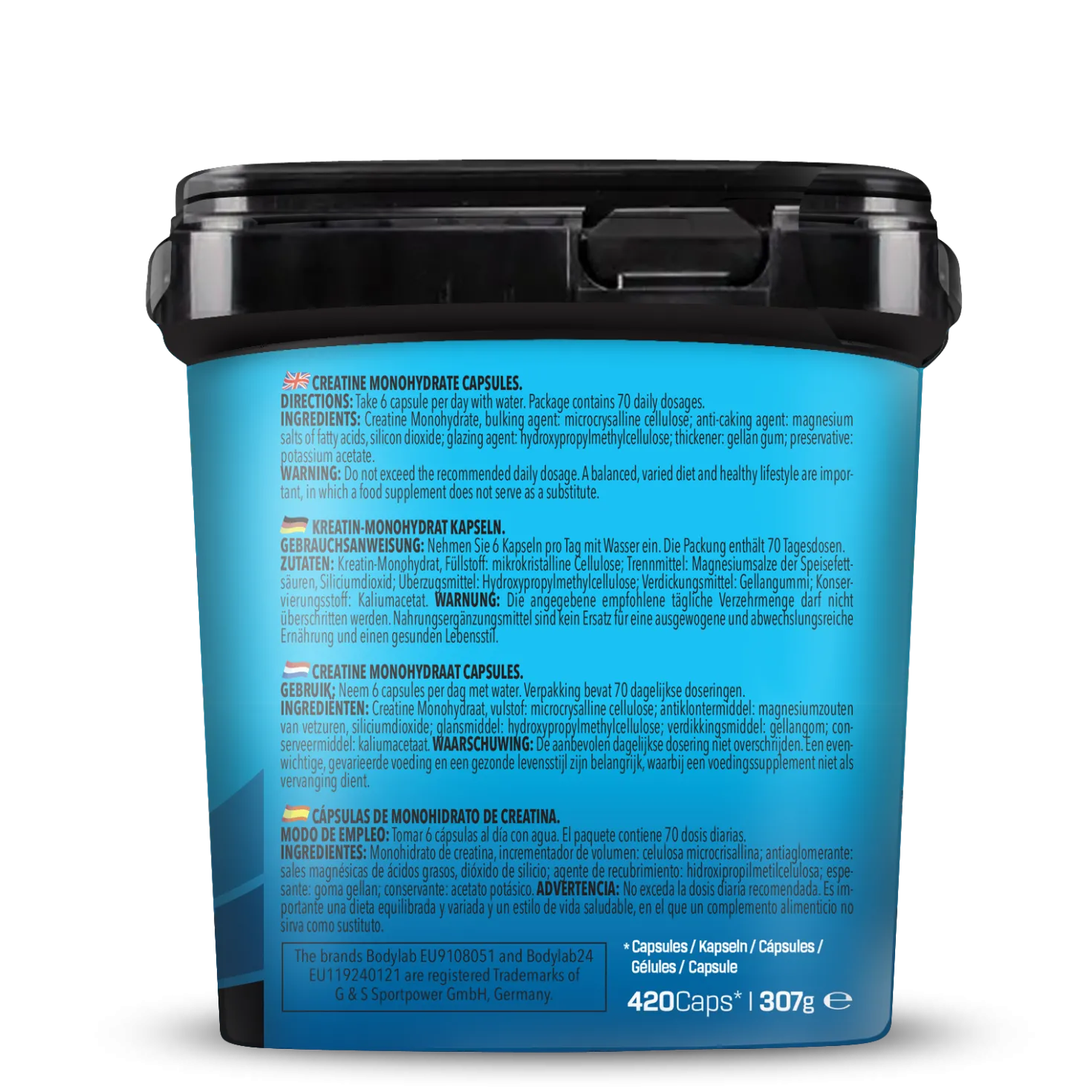 BIG PACK Creatine Monohydrate (420 Kapseln)