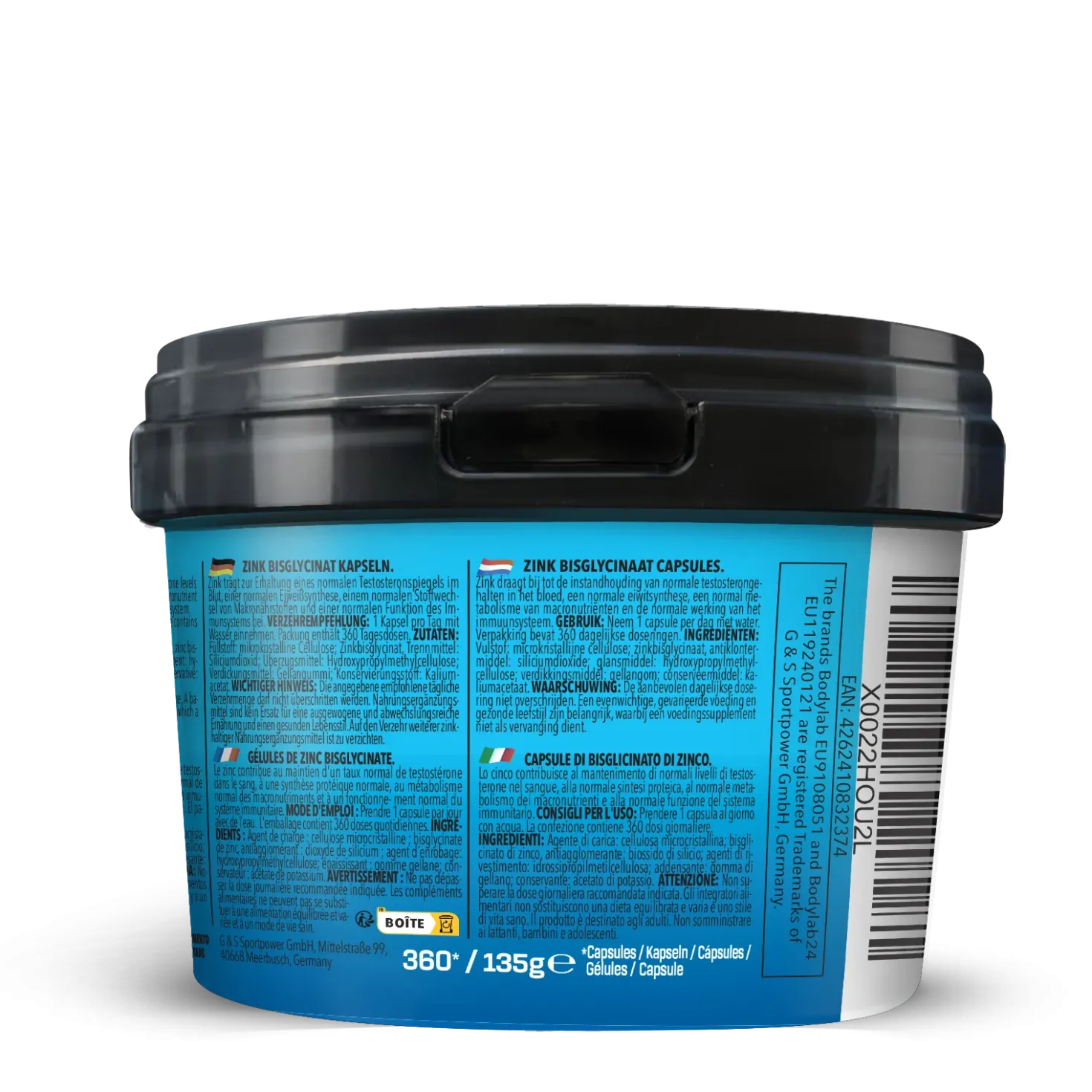 BIG PACK Zinc Bisglycinat (360 Kapseln)