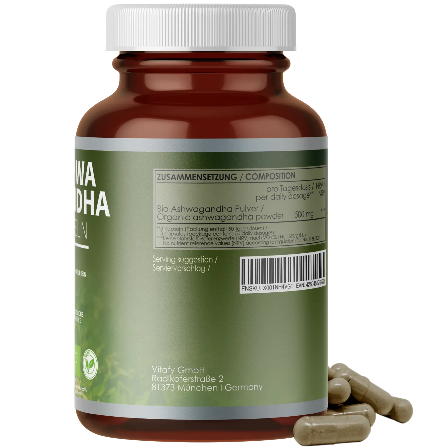 Bio Ashwagandha Kapseln (150 Kapseln)