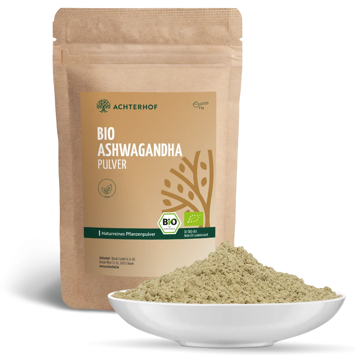 Bio Ashwagandha Pulver (500g)