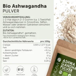 Bio Ashwagandhapulver (1000g)