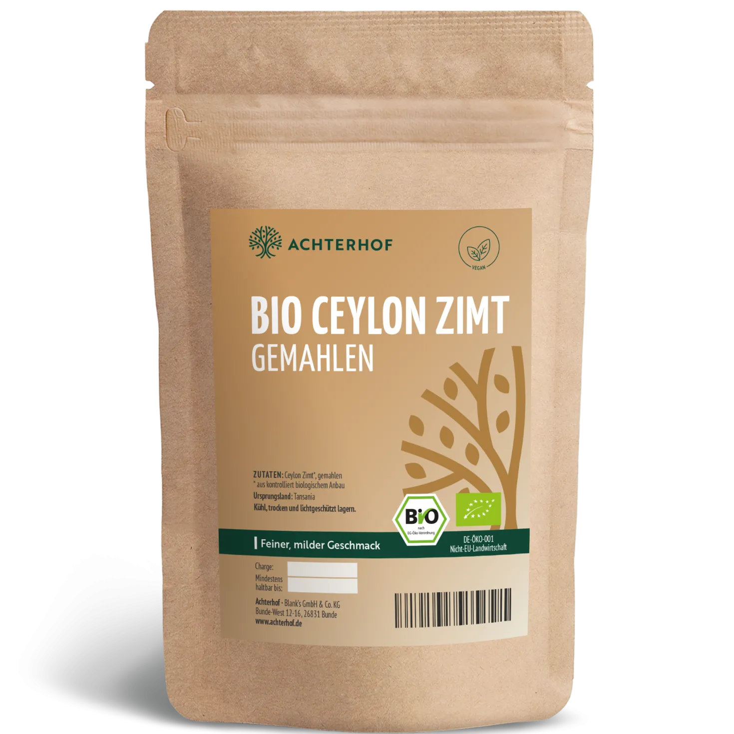 Bio Ceylon Zimt gemahlen (1000g)