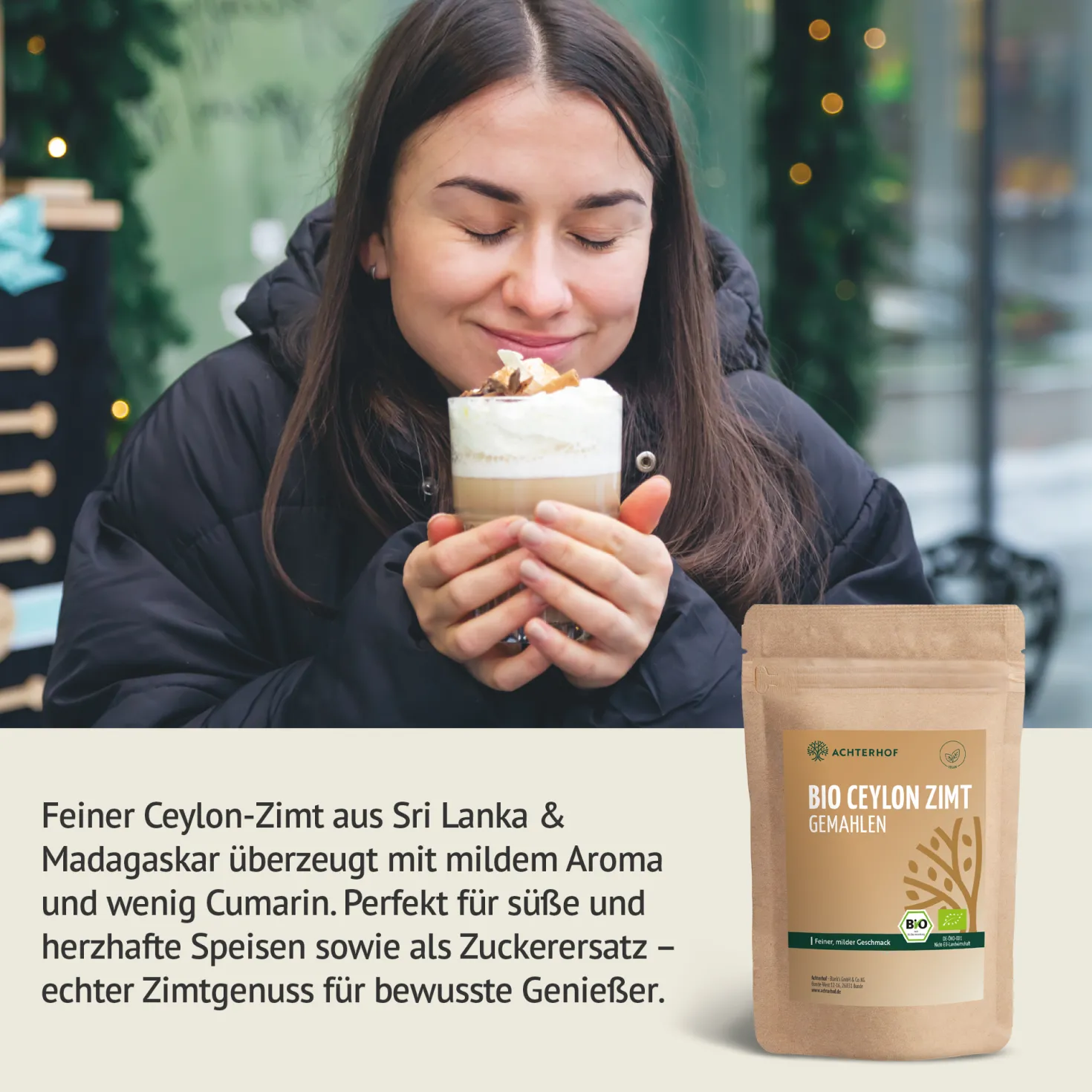 Bio Ceylon Zimt gemahlen (500g)