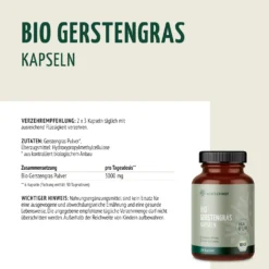 Bio Gerstengras Kapseln (180 Kapseln)