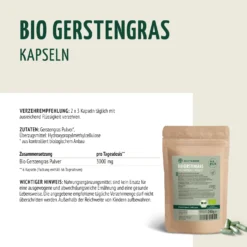 Bio Gerstengras Kapseln Nachfüllpack (400 Kapseln)
