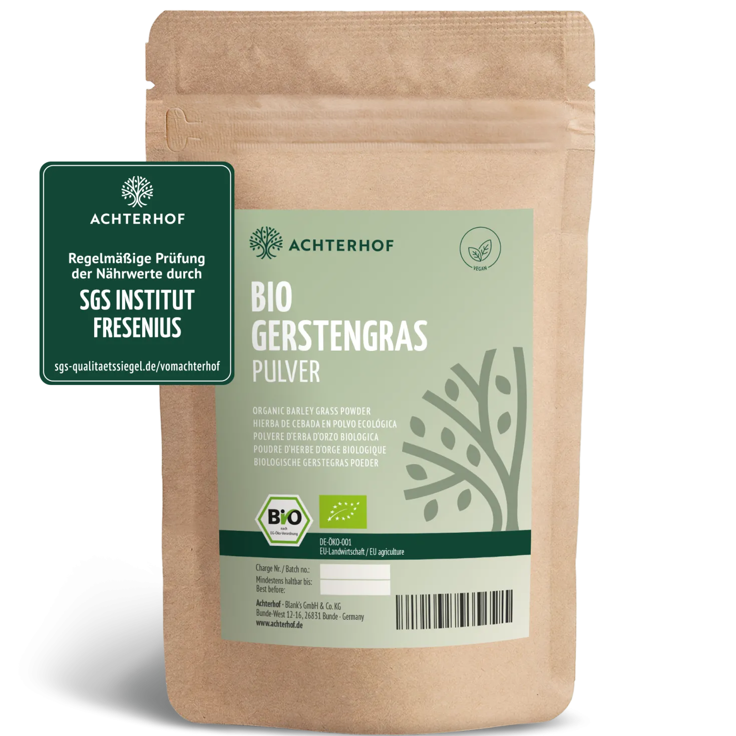 Bio Gerstengras Pulver (1000g)