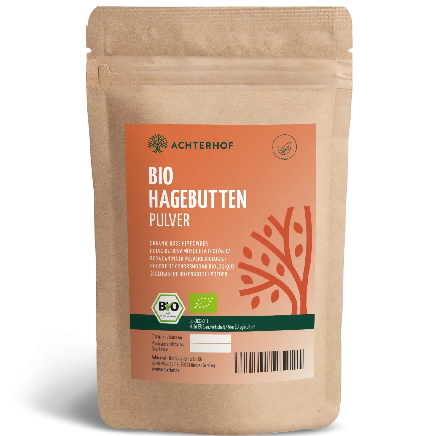 Bio Hagebutten Pulver (500g)