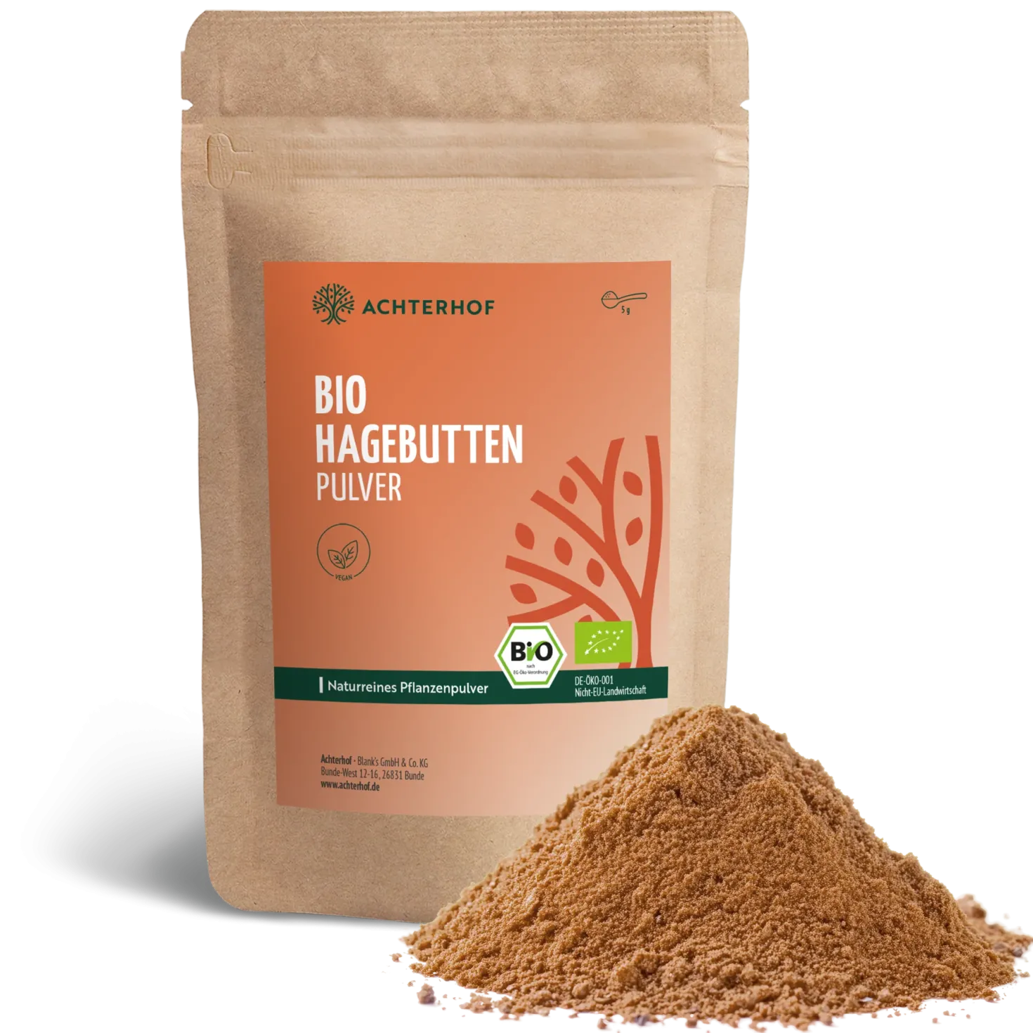 Bio Hagebutten Pulver (500g)
