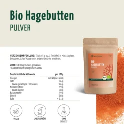 Bio Hagebutten Pulver (500g)