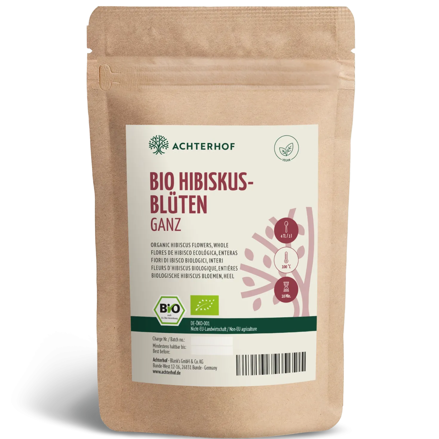 Bio Hibiskusblüten ganz (250g)