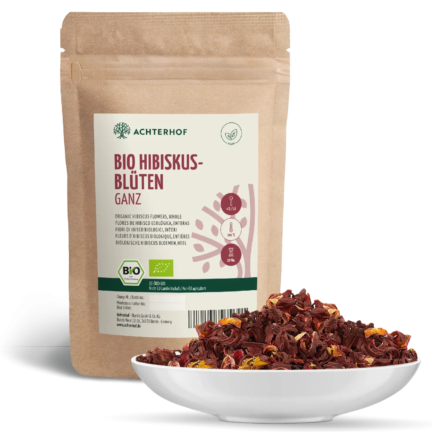 Bio Hibiskusblüten ganz (250g)