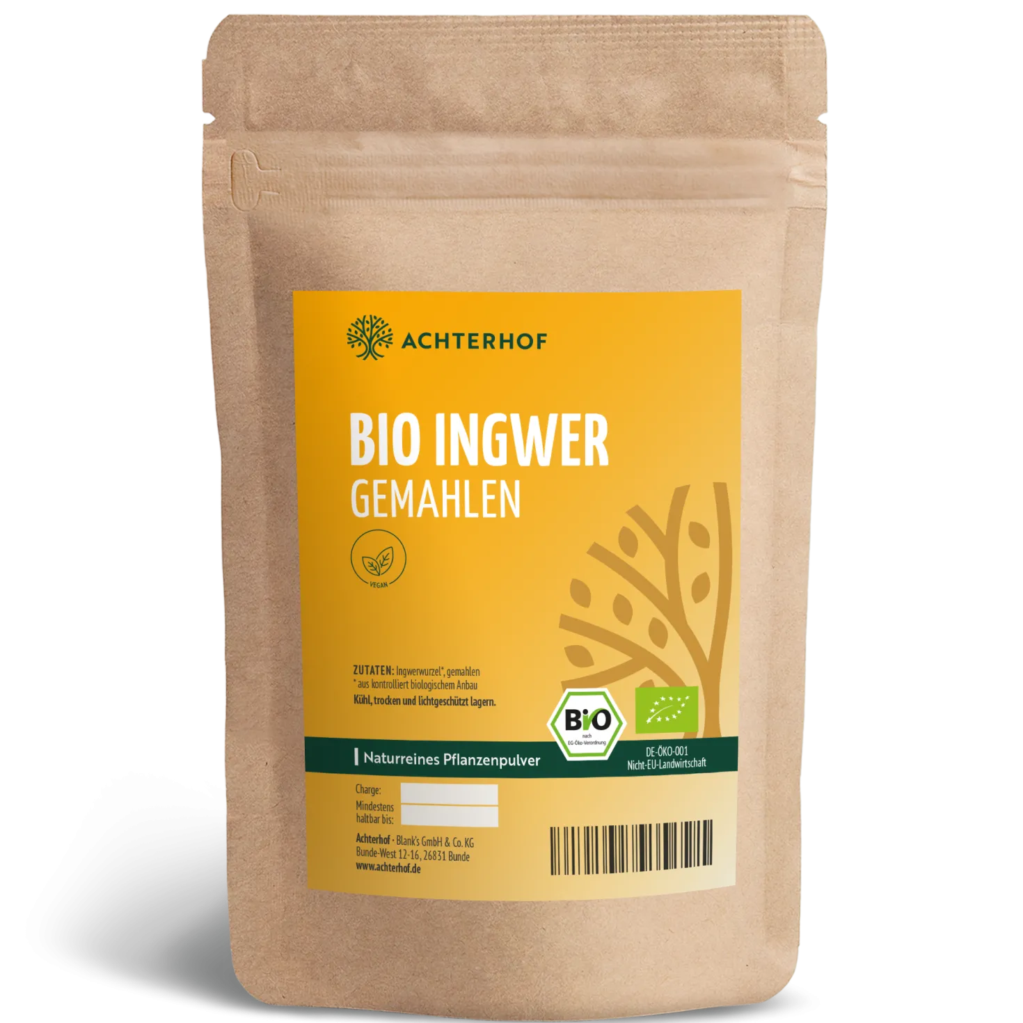 Bio Ingwer gemahlen (250g)