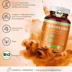 Bio Kurkuma Kapseln (180 Kapseln)