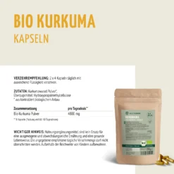 Bio Kurkuma Kapseln Nachfüllpack (400 Kapseln)