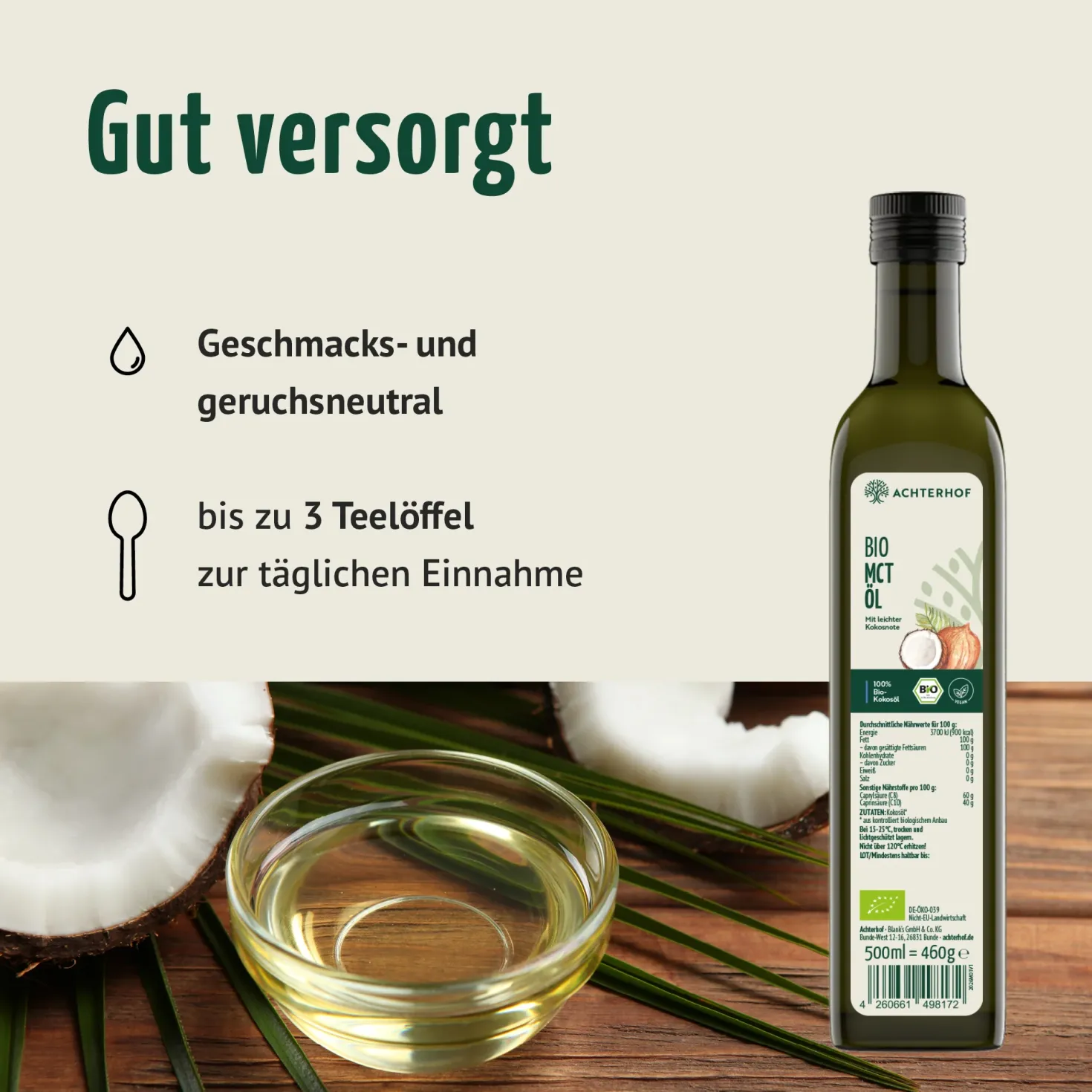 Bio MCT Öl (500ml)