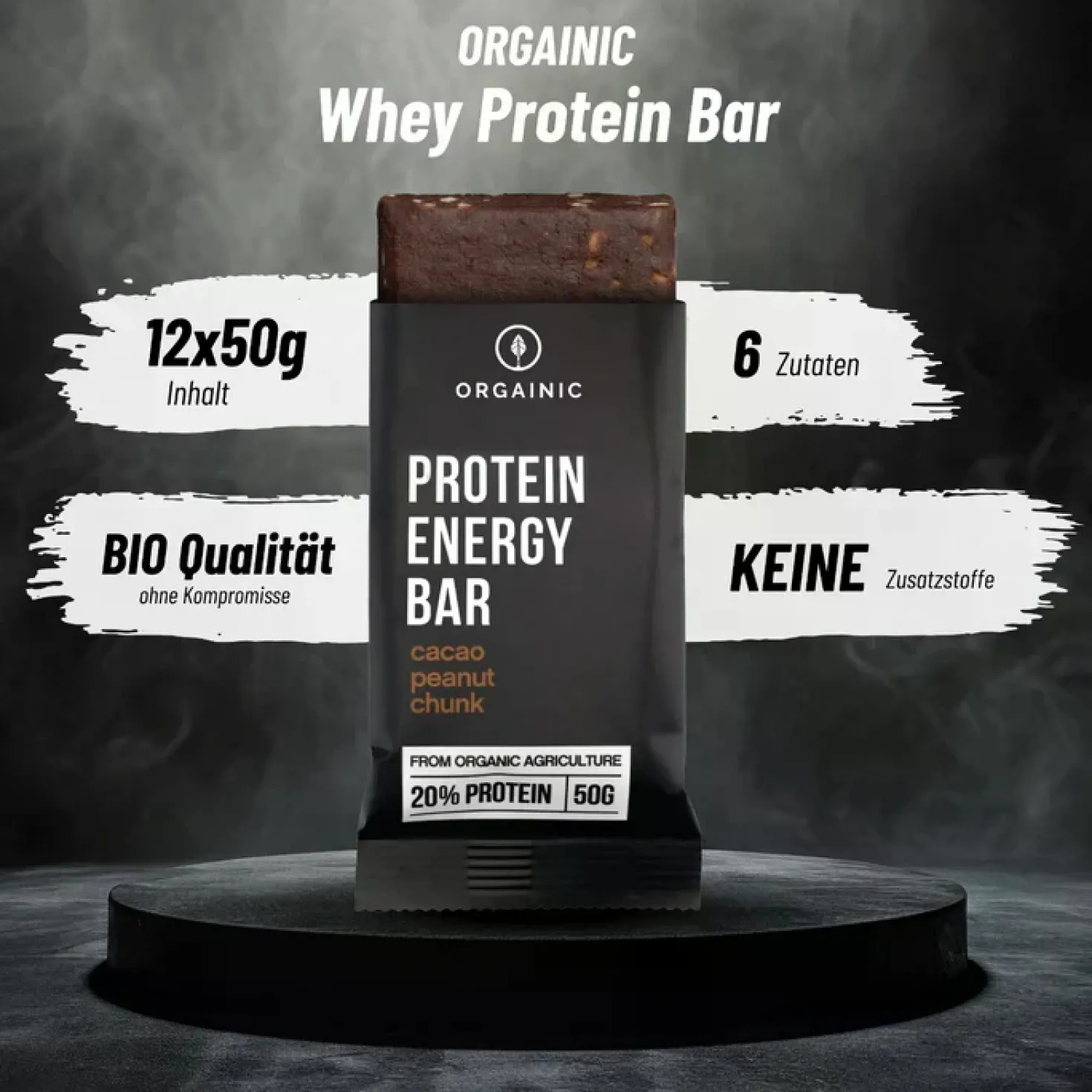 Bio Protein Energy Bars Cacao Peanut (12x50g)