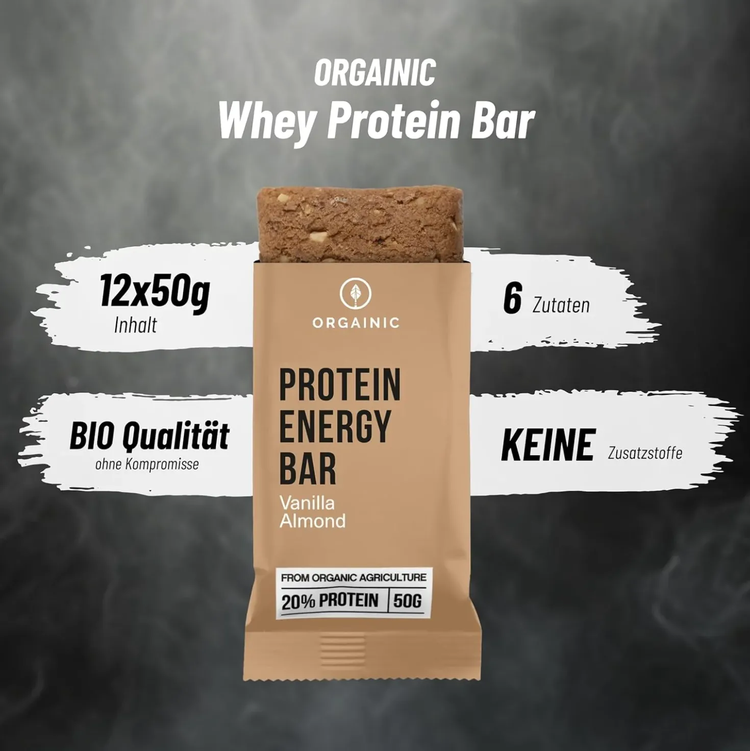 Bio Protein Energy Bars Vanilla Almond (12x50g)