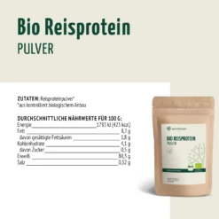 Bio Reisprotein Pulver (250g)