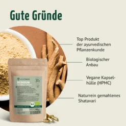 Bio Shatavari Kapseln Nachfüllpack (400 Kapseln)