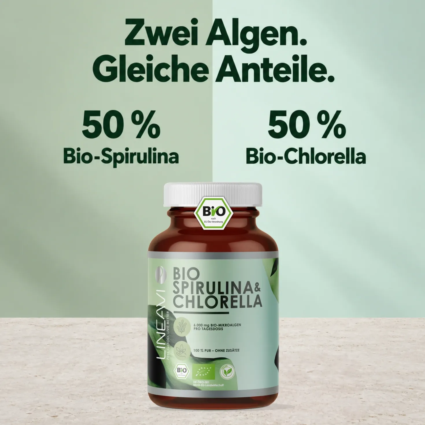 Bio Spirulina & Chlorella (400 Tabletten)