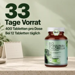 Bio Spirulina & Chlorella (400 Tabletten)