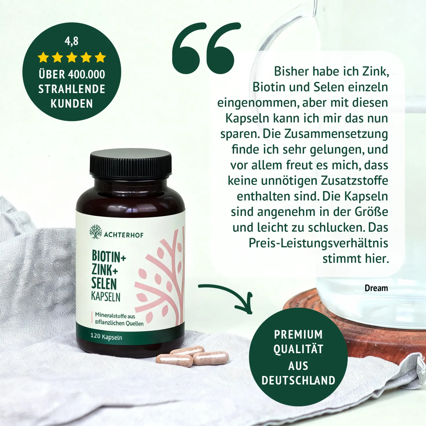 Biotin+Zink+Selen Kapseln (120 Kapseln)