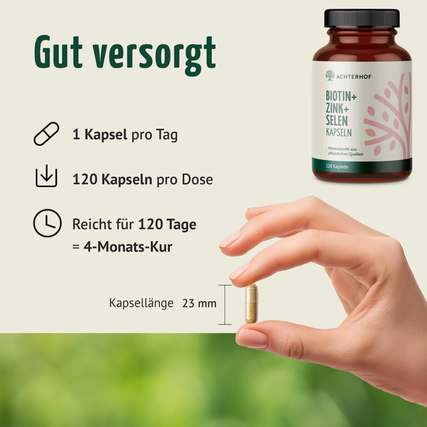 Biotin+Zink+Selen Kapseln (120 Kapseln)