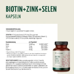 Biotin+Zink+Selen Kapseln (120 Kapseln)