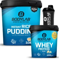 BL Whey Protein + Instant Rice Pudding + Shaker