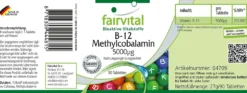 B-12 Methylcobalamin 5000µg (90 Tabletten)