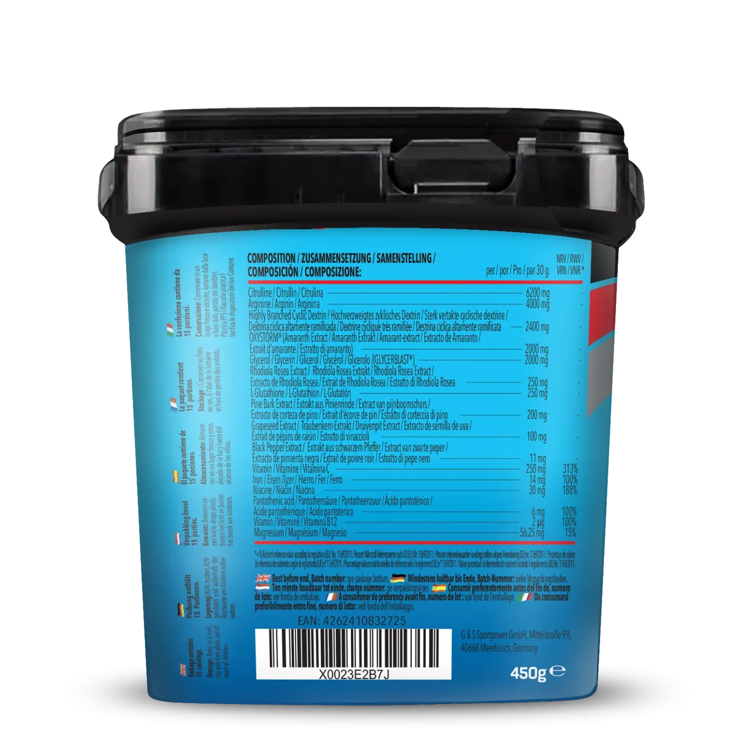 Bodybuilder Pump Pre Workout (450g)