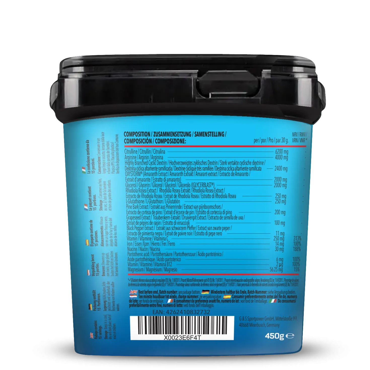 Bodybuilder Pump Pre Workout (450g)