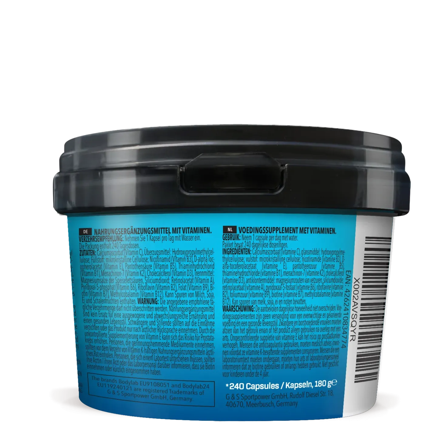 Bodybuilder Vitamin Stack (240 Kapseln)