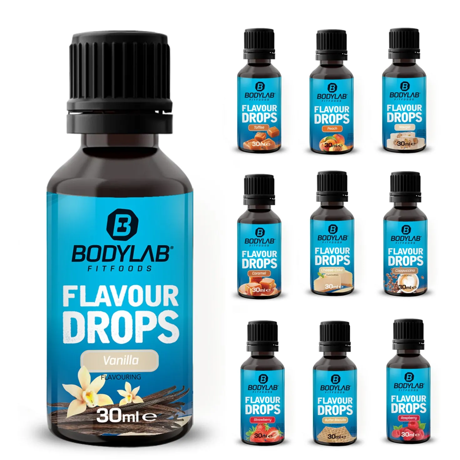 Bodylab Flavour Drops im 10er Set