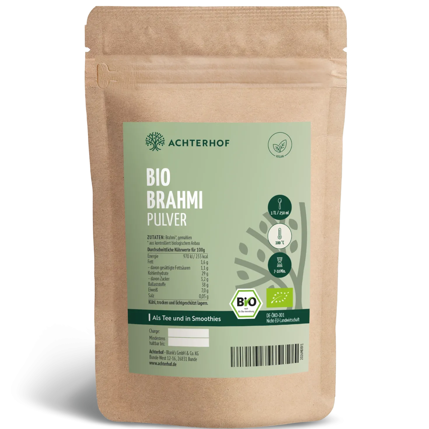Brahmi Pulver Bio (500g)