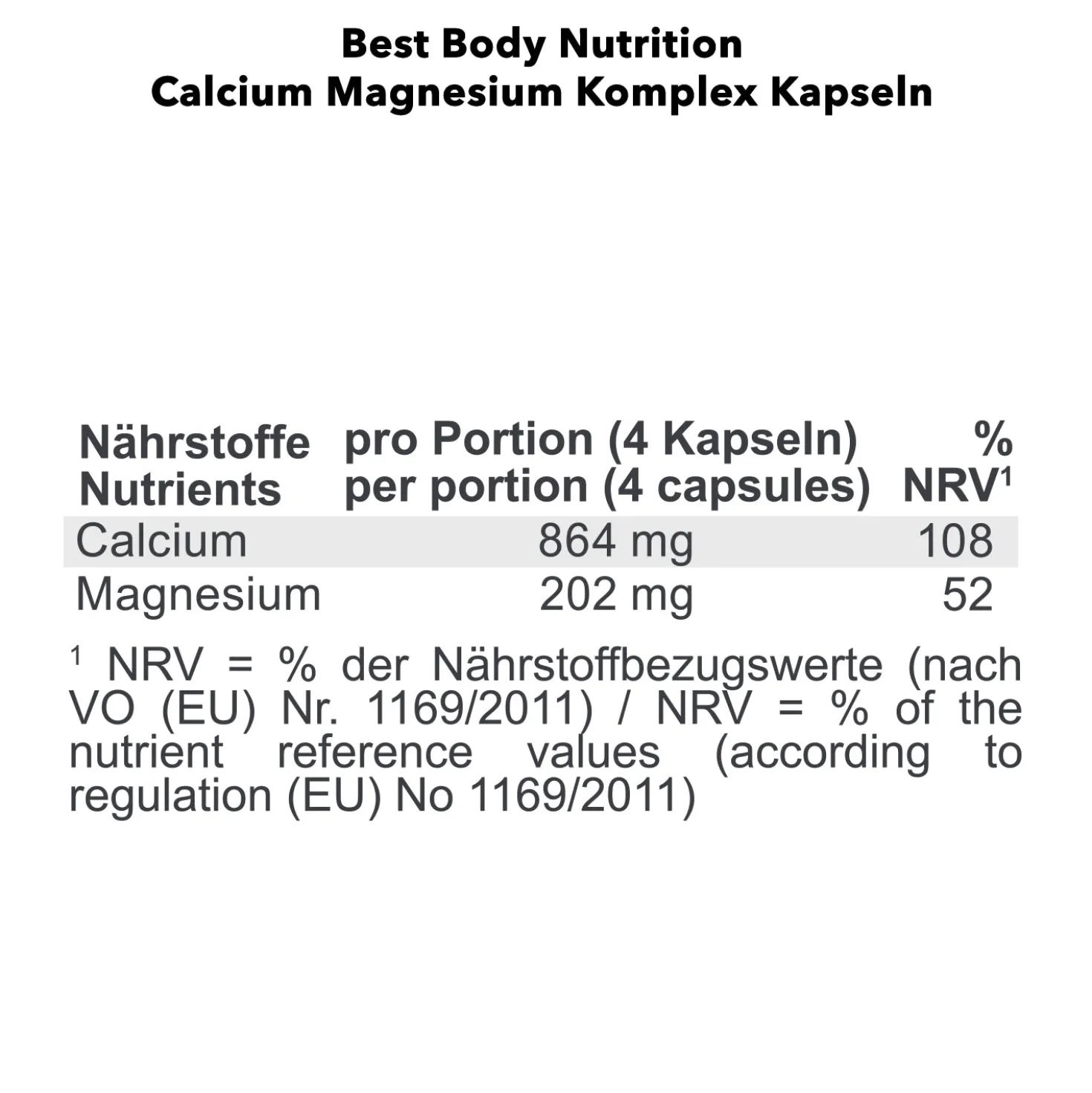 Calcium Magnesium (100 Kapseln)